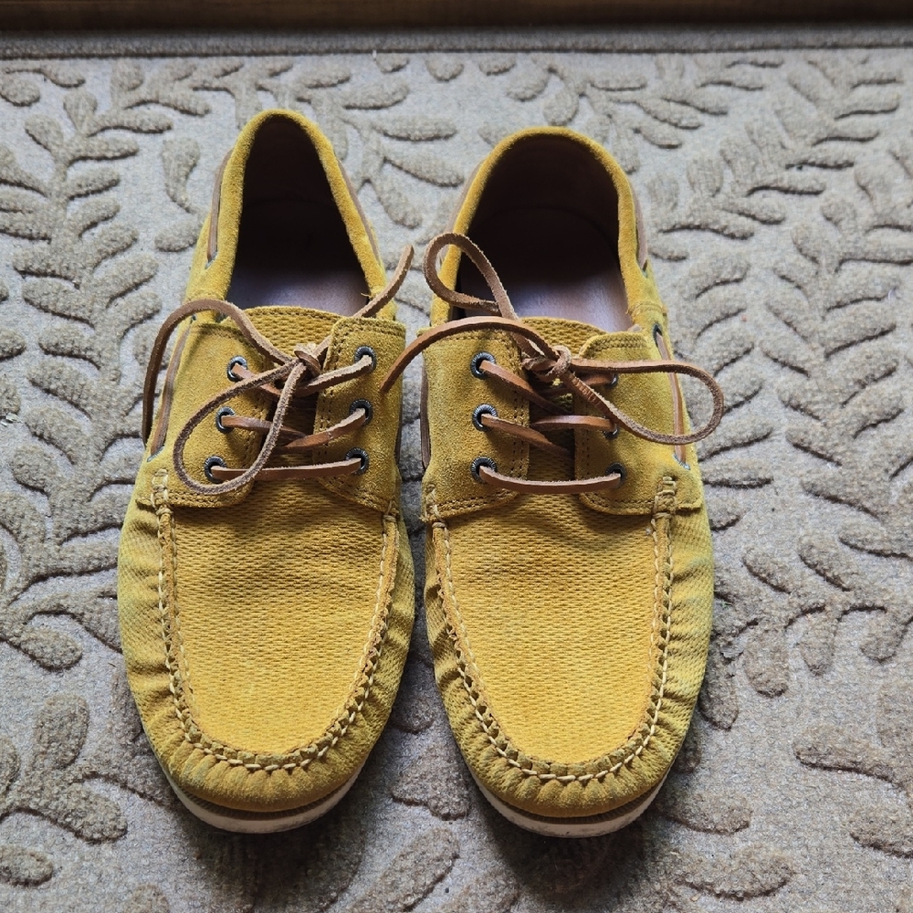 Frye Yellow Boat Shoed Men's